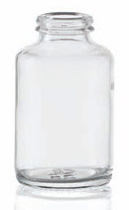 80 ml tabletpot, helder, type 3 geblazen glas